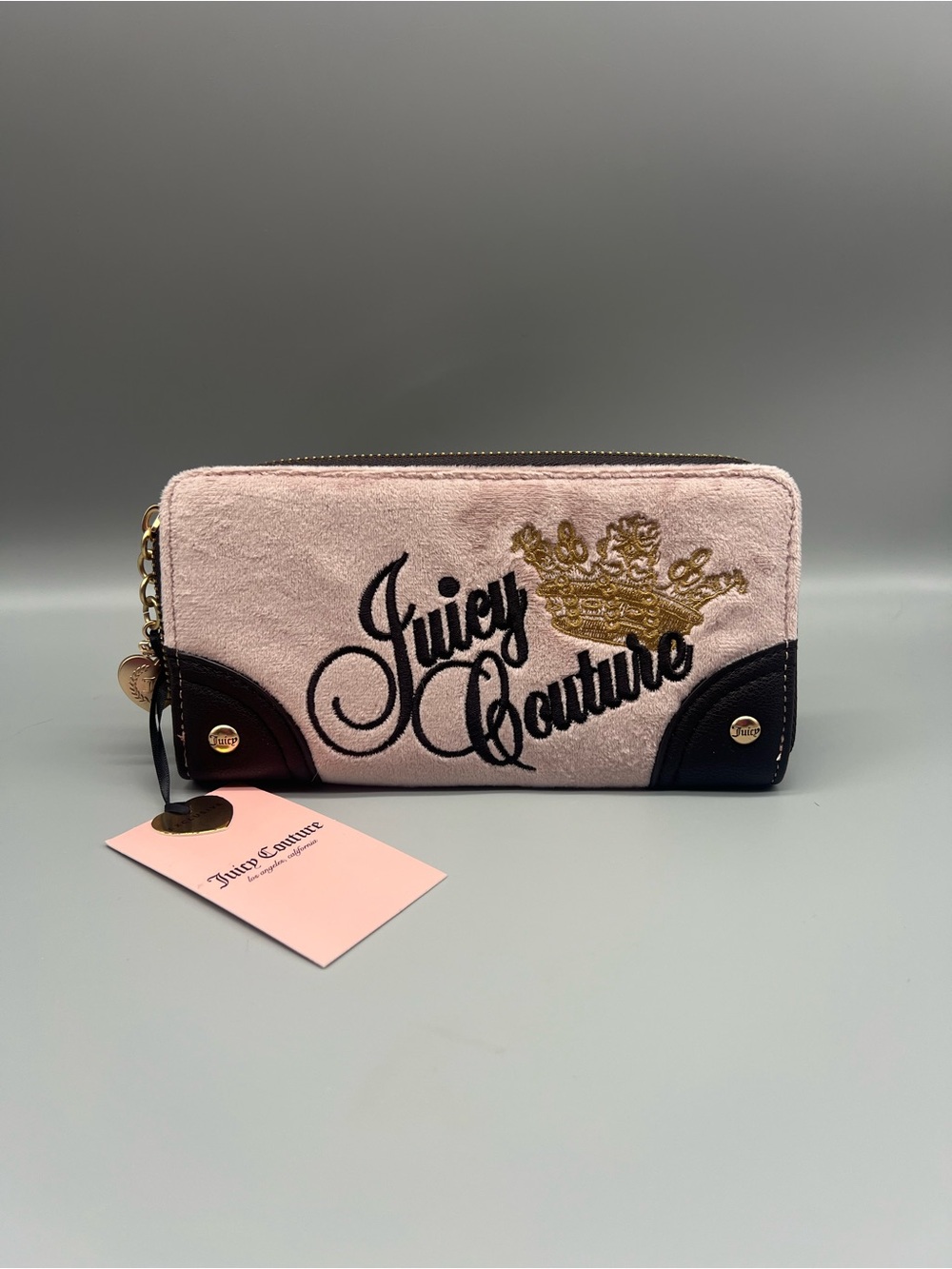 Juicy couture the key to juicy gusset zip around wallet